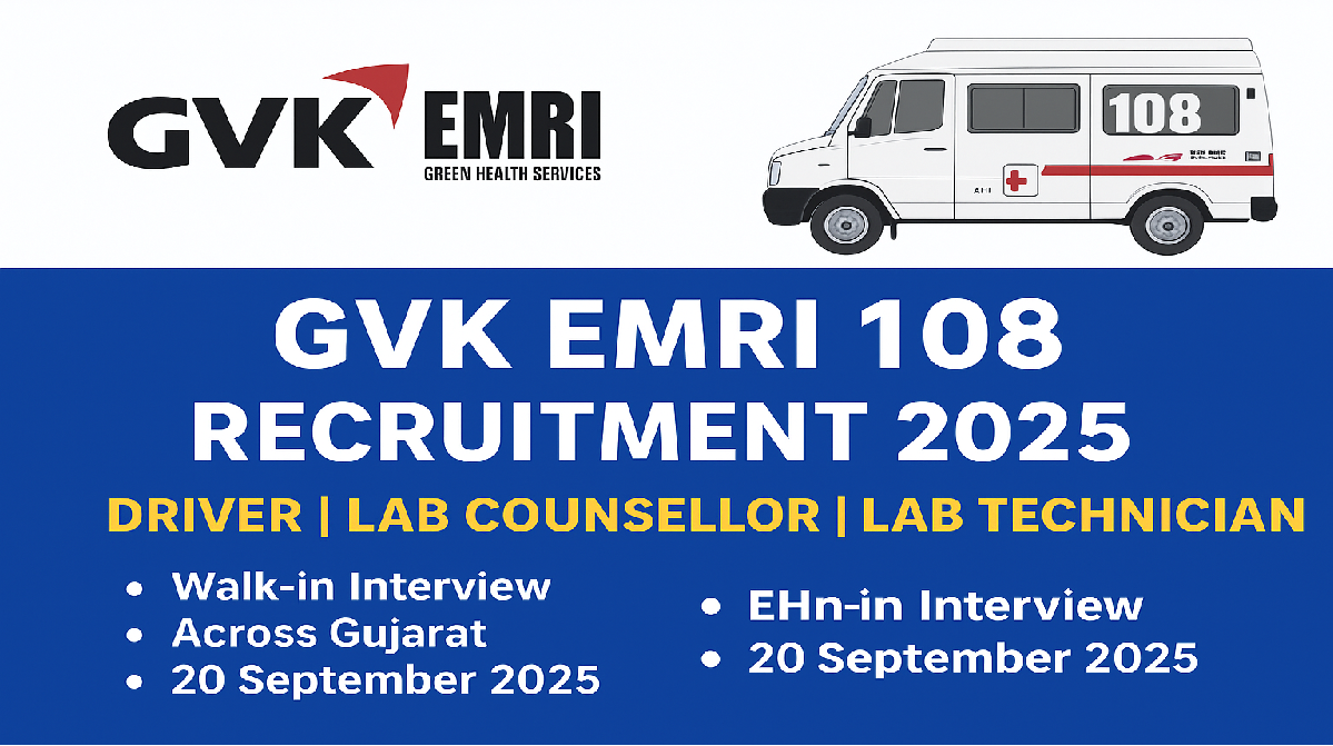 GVK EMRI 108 Recruitment 2025