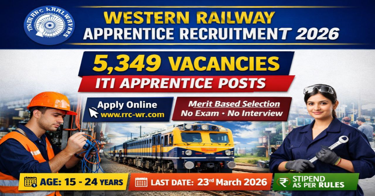 RRC Western Railway Apprentice Recruitment 2026