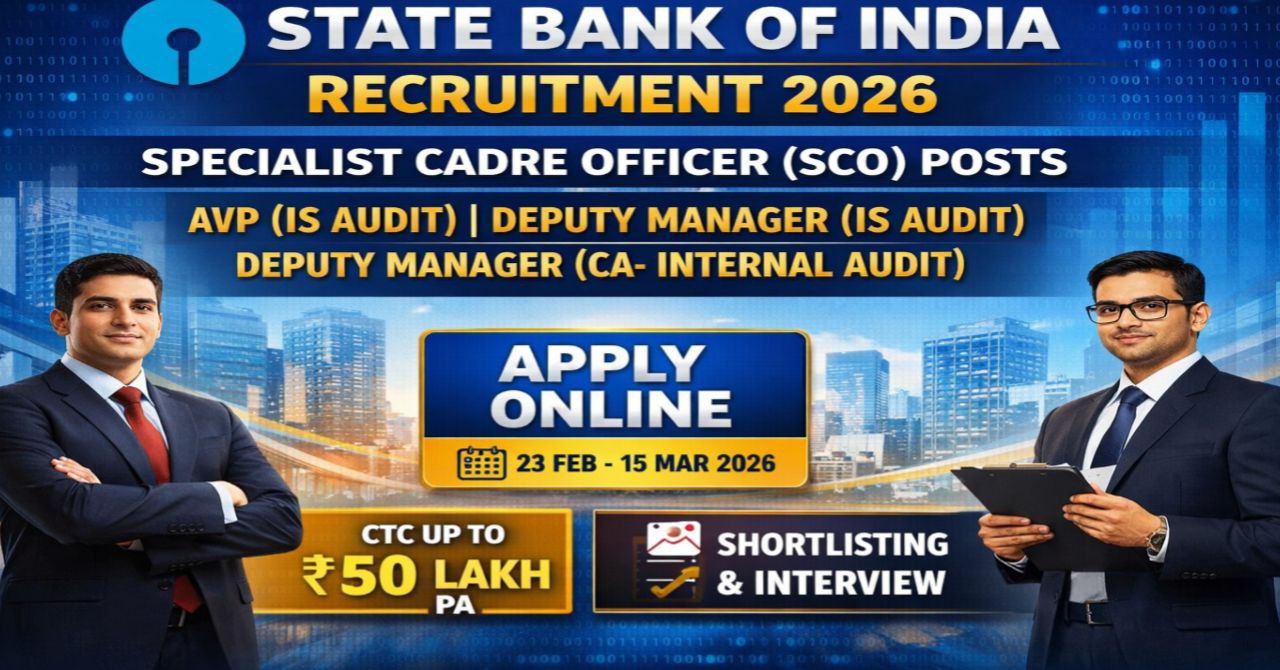 SBI Specialist Officer Recruitment 2026