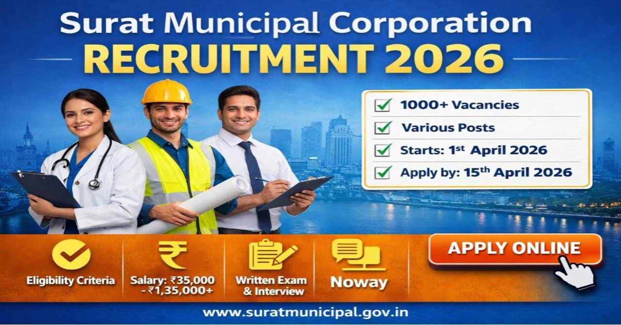 Surat Municipal Corporation Recruitment 2026