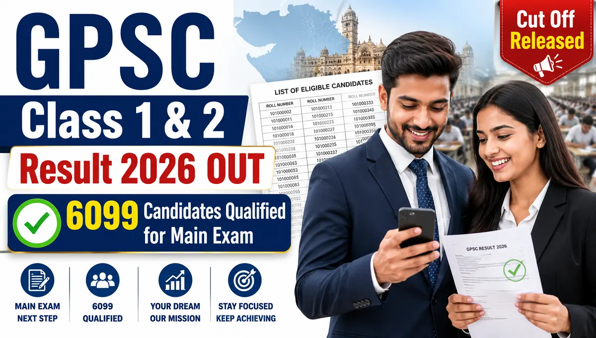 GPSC Class 1-2 Result 2026 Out